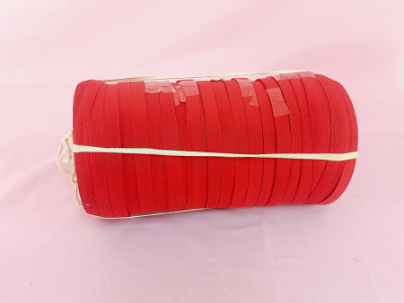 Лента окантовочная вязанная красная 32 мм