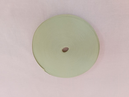 Лента окантовочная вязанная льняного цвета (98) 25 мм