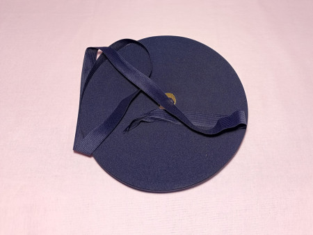 Лента полиэфирная вязанная темно-синего(26) цвета 35 мм