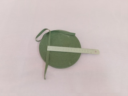 Лента киперная ХБ зеленая 10 мм