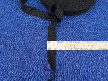 Лента киперная ХБ черная 20 мм