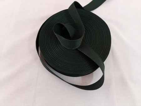 Лента текстильная ременная 25 мм - Черная