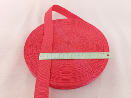 Лента текстильная ременная 30 мм - Красная